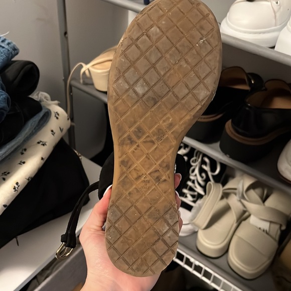 Chanel Black Suede Platform Wedges - Picture 9 of 9